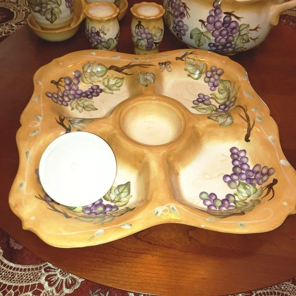 Appetizer‎ Platter & Soup Turrane & Cruets Set & Sa